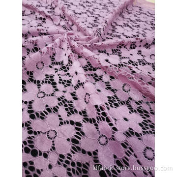 Nylon Spandex Cord Lace Fabric